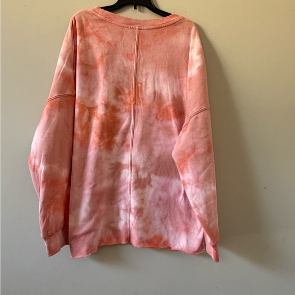 GreenTea Pink Tie-Dye Sweatshirt - Picture 2 of 2